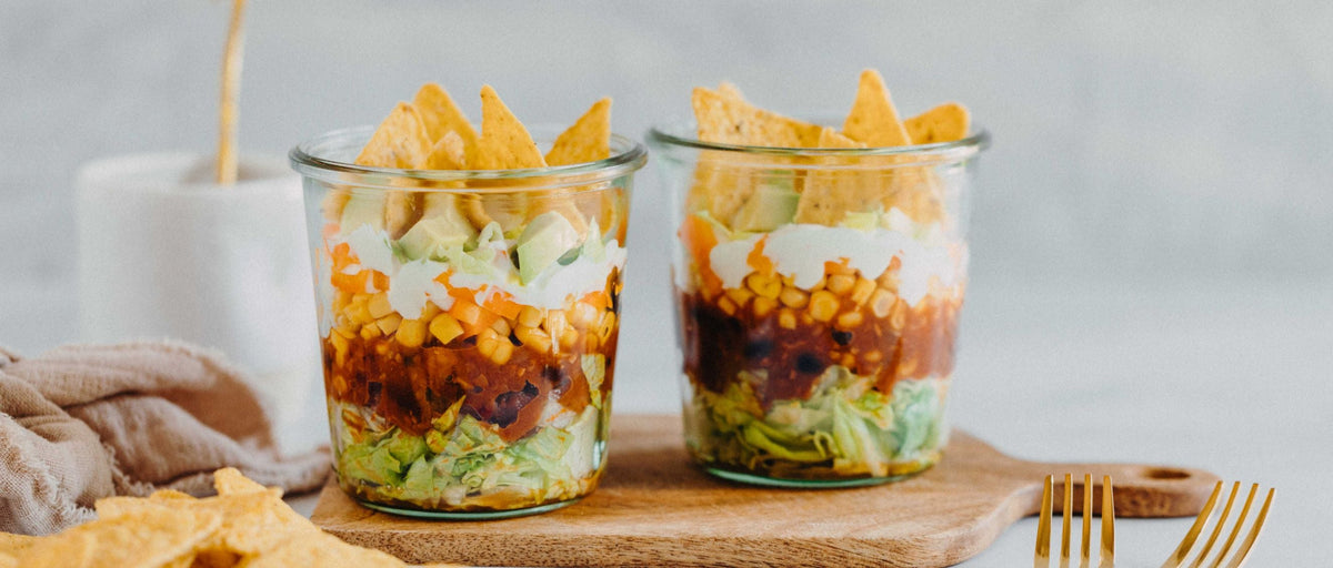 Taco Schichtsalat im Glas