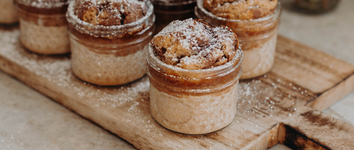 Marmorkuchen im Glas